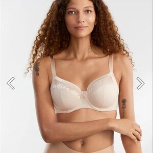 NWT Fantasie Illusion Side Support Bra FL2982 UK38G Natural Beige